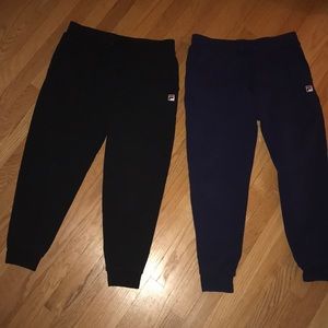 FILA full length fleece lined joggers